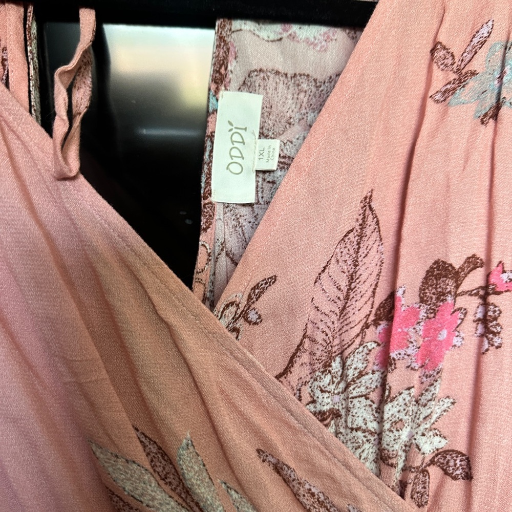 ODDY Pink Floral Dolman Sleeve Maxi Dress - Picture 4 of 7